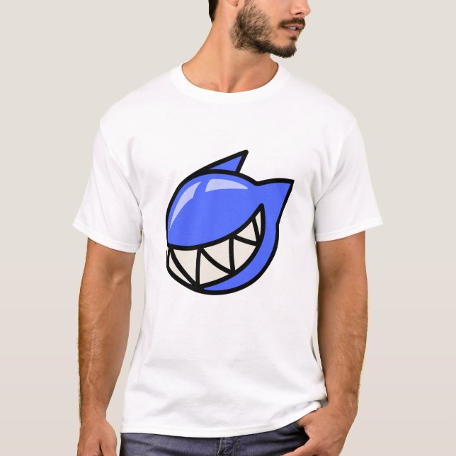 Blue Bubble Gum Cat T-Shirt (Framsida)