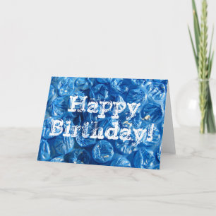 Blue Bubble Struktur, Grattis på födelsedagen! Kort