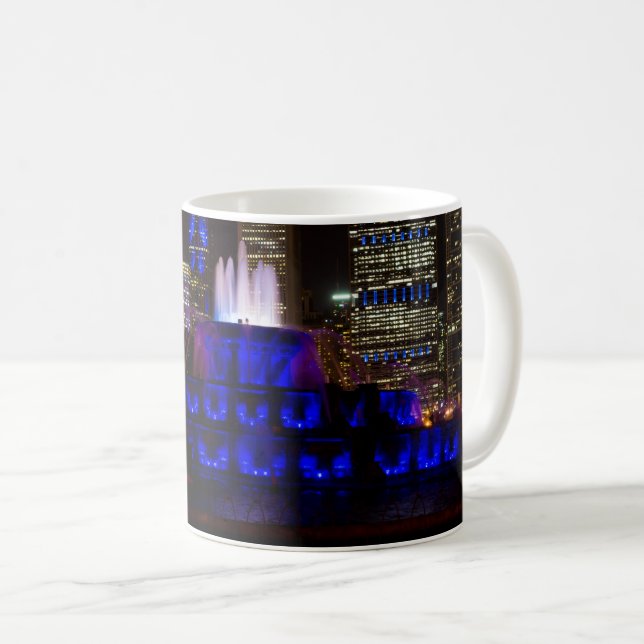 Blue Buckingham Fontän Coffee Mugg (Framsida höger)