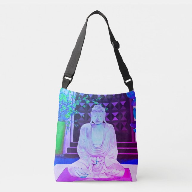Blue Buddha Crossbody Bag Axelväska (Framsida)