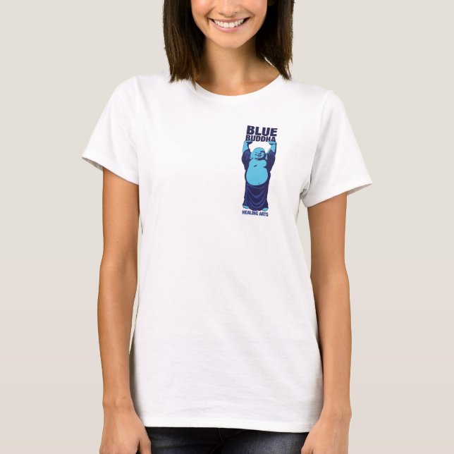 Blue Buddha Healing Shirt T (Framsida)