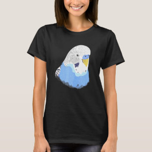 Blue Budgie Budgies Budgerigar Parakeet Fläkt Pet  T Shirt