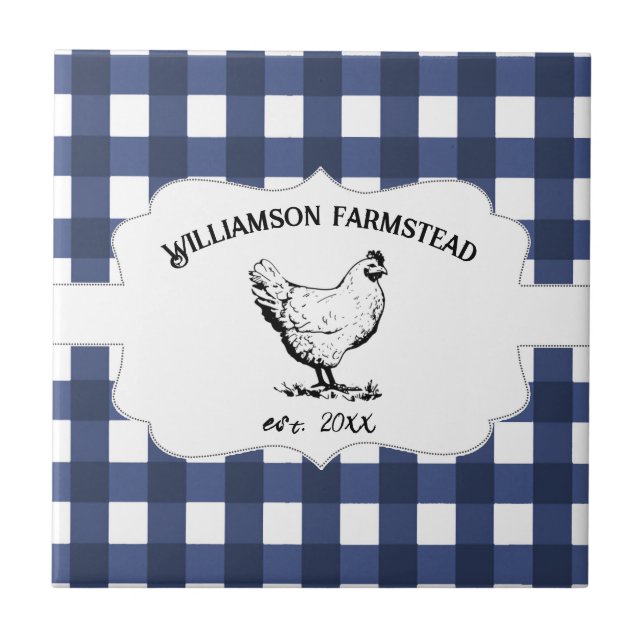 Blue Buffalo Play Farm Chicken Decorative Kakelplatta (Framsidan)