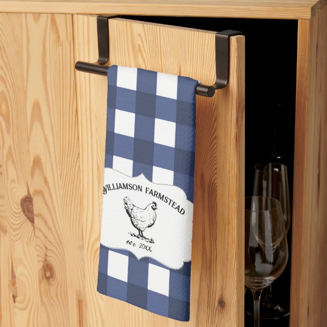 Blue Buffalo Play Farm Chicken Kitchen Towel Kökshandduk (Thirds Fold)