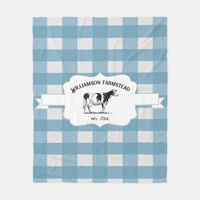 Blue Buffalo Play Farm Cow Fleece Blanket (Framsidan)