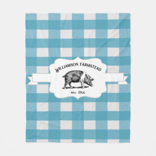 Blue Buffalo Play Farm Gris Fleece Blanket