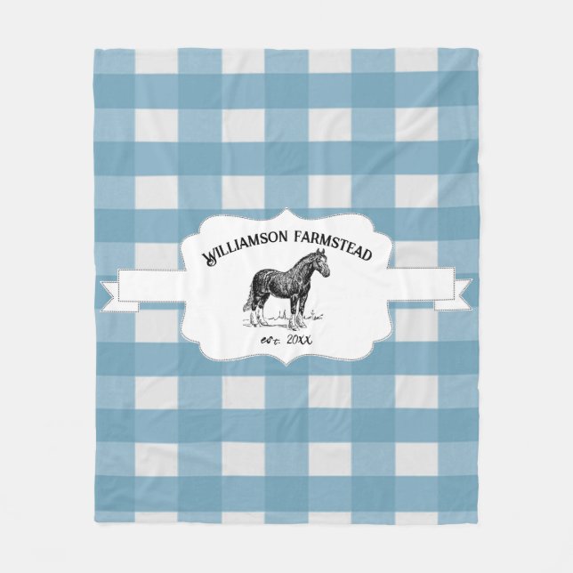 Blue Buffalo Play Farm Horse Fleece Blanket (Framsidan)