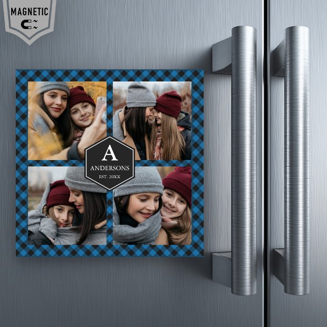 Blue Buffalo Play Lumberjack Family Photo Collage (Skapare uppladdad)