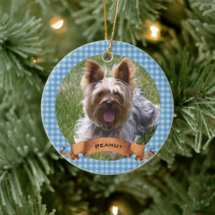 Blue Buffalo Play Pet Photo Personlig Julgransprydnad Keramik