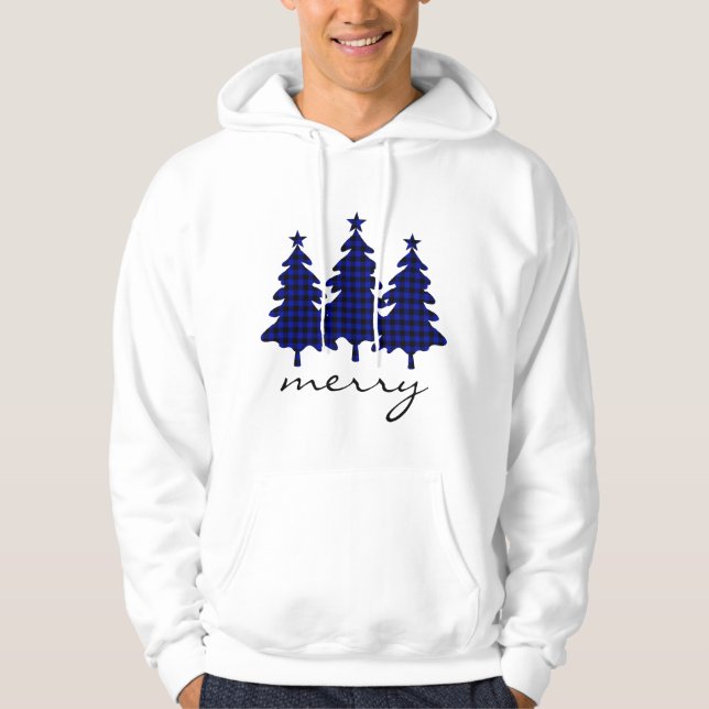 Blue Buffalo-ruta Tallar Hoodie (Framsida)