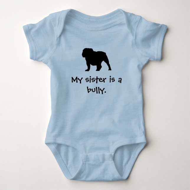 Blue Bully Sister Creeper T-shirt (Framsida)