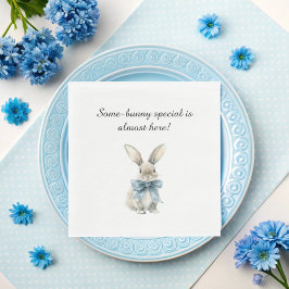 Blue Bunny Baby Shower Pappersservett