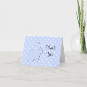 Blue Bunny Baby Tackkort-kort Tack Kort