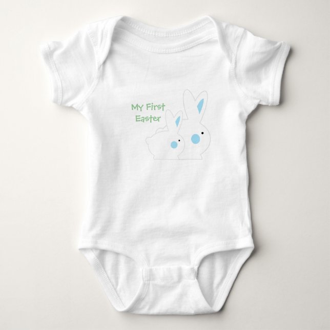 Blue Bunny Barn Påsk Shirts Tee (Framsida)
