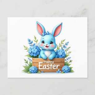 Blue Bunny Helg Vykort