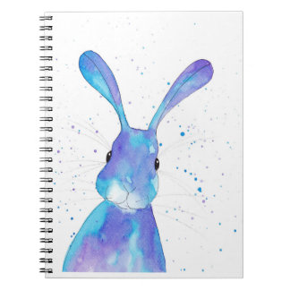 Blue Bunny Peppermint Art Note Bok Anteckningsbok