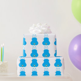 Blue Bunny Wrapping Papper Presentpapper