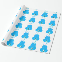 Blue Bunny Wrapping Papper