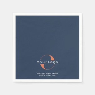 Blue Business logotyp + text Company Modern Pappersservett