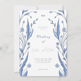 Blue Buttercup Wedding Inbjudningar