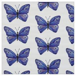 Blue Butterfly Anpassningsbar Polyester Poplin Fab Tyg