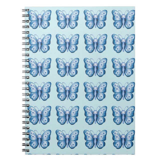 Blue Butterfly Anteckningsbok (Framsidan)