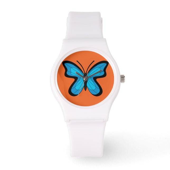 Blue Butterfly Armbandsur (Framsida)