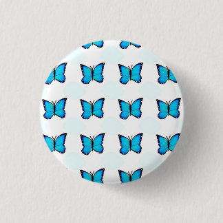 Blue Butterfly Badge Knapp