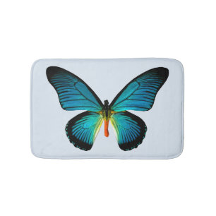 Blue Butterfly Bath Mat Badrumsmatta