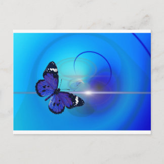 Blue Butterfly-bild Vykort
