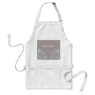 Blue Butterfly Blommigt Apron Förkläde