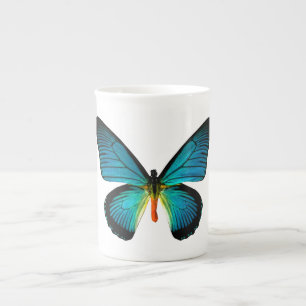 Blue Butterfly Bone China Mugg Benporslin Mugg