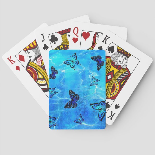 Blue Butterfly Casinokort (Baksidan)