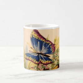 Blue Butterfly Coffee Mugg