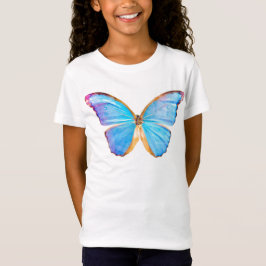 BLUE BUTTERFLY - Flickor T Shirt