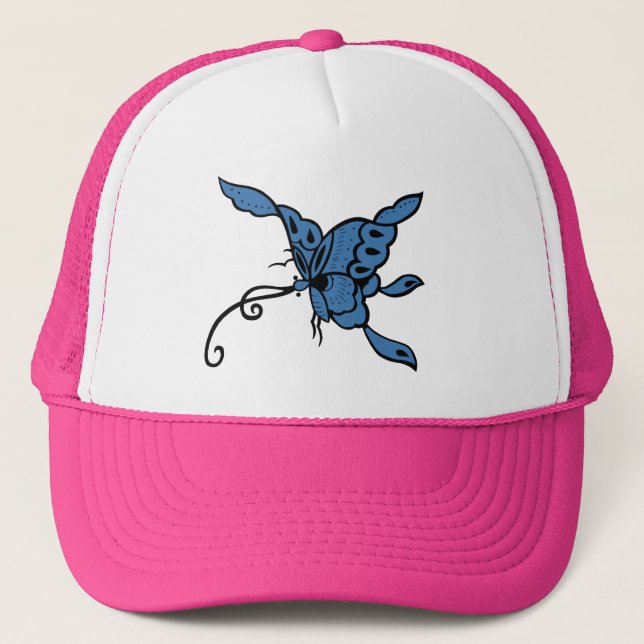 Blue Butterfly Hat Keps (Framsida)