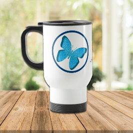 Blue Butterfly Jewel Personlig Resemugg