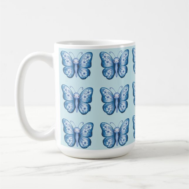 Blue Butterfly Kaffemugg (Vänster)