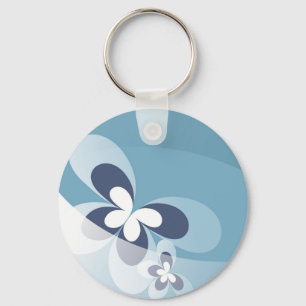 Blue Butterfly Keychain Nyckelring