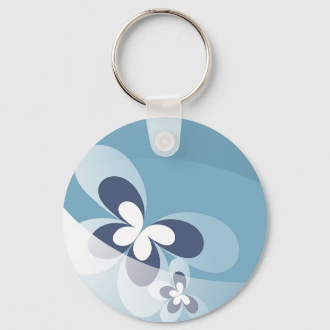 Blue Butterfly Keychain Nyckelring (Framsida)