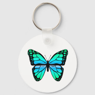 Blue Butterfly Keychain Nyckelring