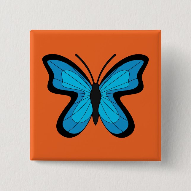 Blue Butterfly Knapp (Framsida)