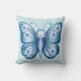 Blue Butterfly Kudde