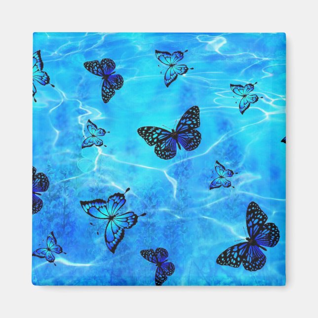 Blue Butterfly Magnet (Framsidan)