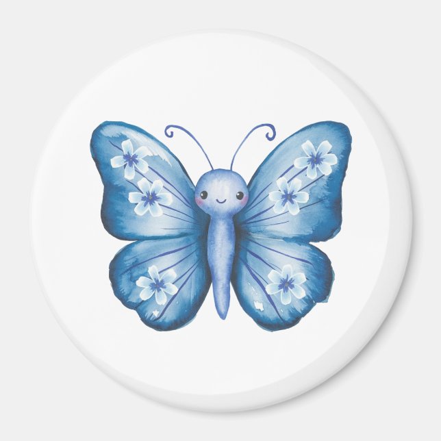 Blue Butterfly Magnet (Framsidan)