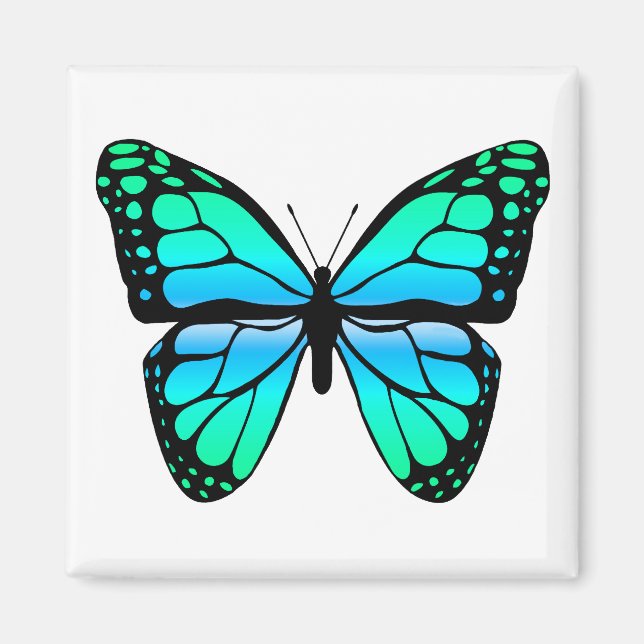 Blue Butterfly Magnet (Framsidan)