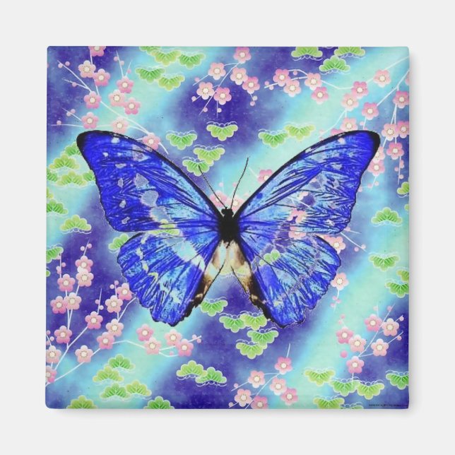Blue Butterfly Magnet (Framsidan)