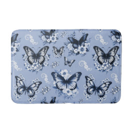 Blue Butterfly Mönster Badrumsmatta