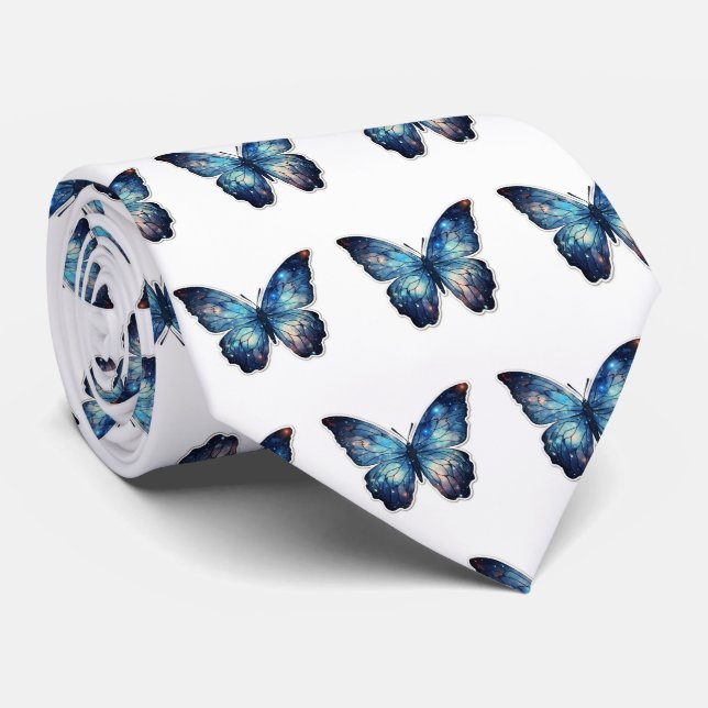 Blue Butterfly Mönster Slips (Rullad)