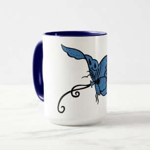 Blue Butterfly Mugg